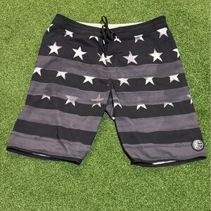 O'Neill Black and Gray Hyperfreak Shorts